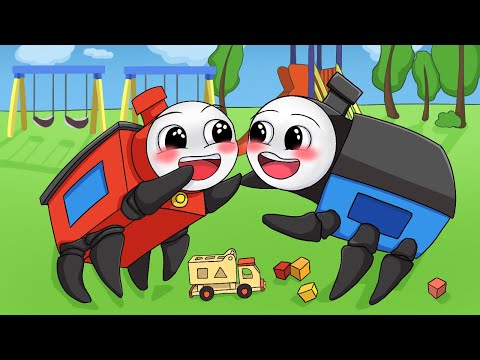 CHOO CHOO CHARLES vs. THOMAS.EXE BECAME CHILDREN (Cartoon Animation)