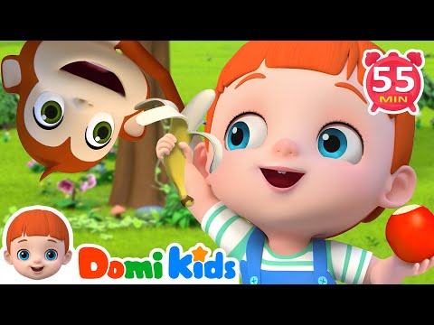 Apples and Bananas Song + More Domi Kids Songs???? & Nursery Rhymes | Educational Songs