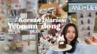 Korean Diaries: Yeonam-dong pt.1 - salmon noodle, super cute cafe, prop shops