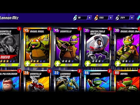 Tortugas Ninja leyendas evolucionando personajes y ascendiendo