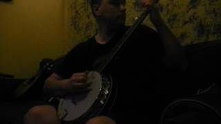Dixie and Bonnie Blue Flag on banjo