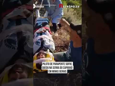 Piloto de parapente sofre queda na Serra do Caparaó em Minas Gerais