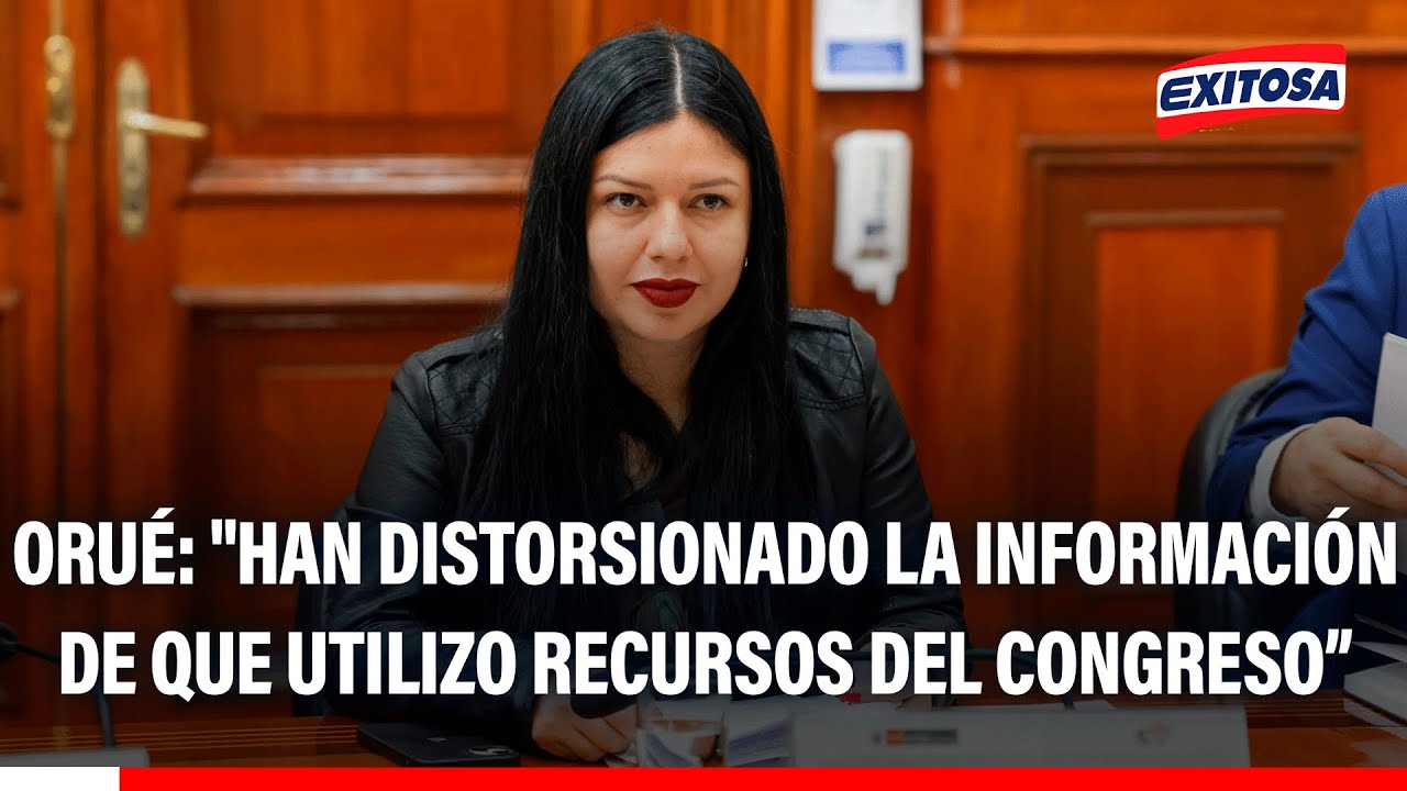 🔴🔵 Ariana Orué: "Han distorsionado la información de que utilizo recursos del Congreso"