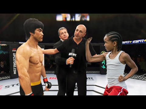 UFC4 Bruce Lee vs Karate Kid EA Sports UFC 4