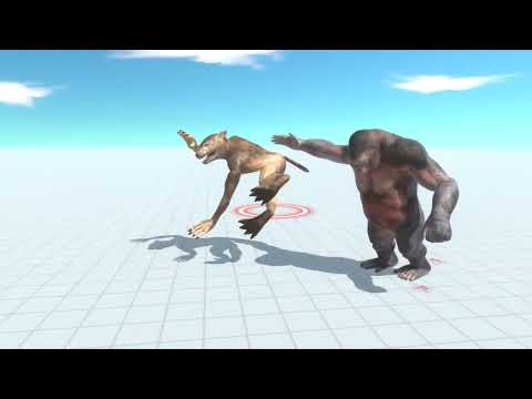 Goro the giant vs werewolf the giant 10 HP | animal revolt battle simulation | arbs test