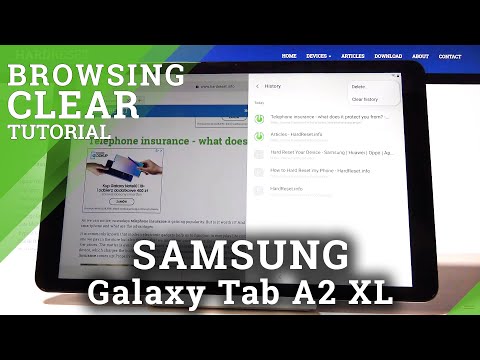 Delete Browsing History in SAMSUNG Galaxy Tab A2 XL - Erase Browser Data