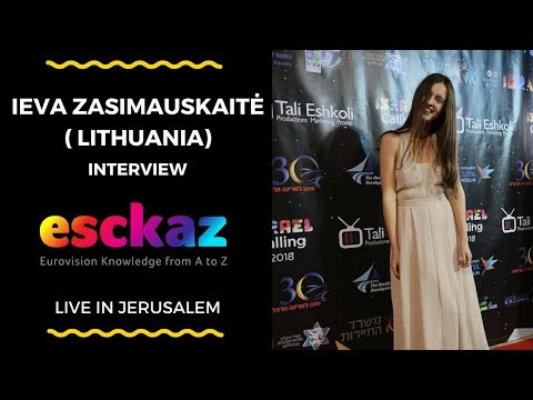 ESCKAZ in Jerusalem: Interview with Ieva Zasimauskaitė (Lithuania at the Eurovision 2018)