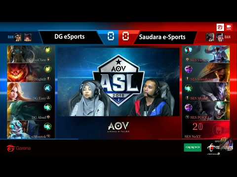 DG eSports vs Saudara e-Sports - Garena AOV | ASL Season 1 #2 Game 1