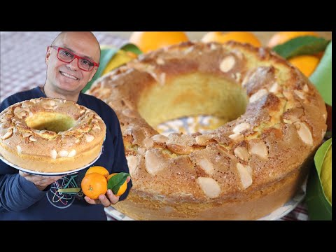 CIAMBELLA SOFFICE ALL'ARANCIA con le MANDORLE torta all'arancia