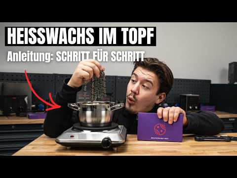 Hot wax in a saucepan: We explain how it works well even in a saucepan without a wax melter.