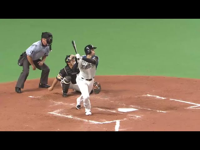 【4回裏】ファイターズ・大谷 逆方向へIT'S GONE!! 今季第12号アーチ!!  2016/7/29 F-H