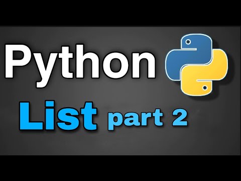 Python Tutorial 25 Lists Part 2