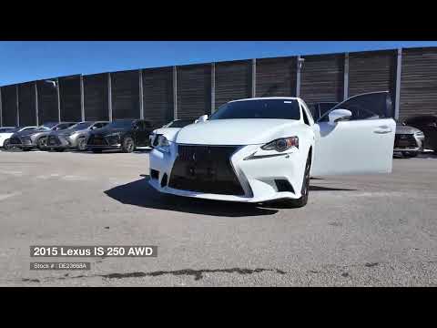 2015 Lexus IS 250 4dr Sdn AWD in White for sale at Ken Shaw Toyota in Toronto, ON