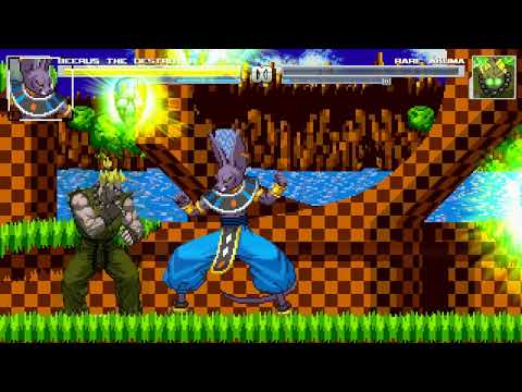 Mugen Beerus the destroyer vs Rare Akuma
