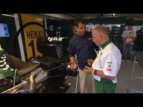 Mike Gascoyne explains how blown diffuser works - European GP 2010