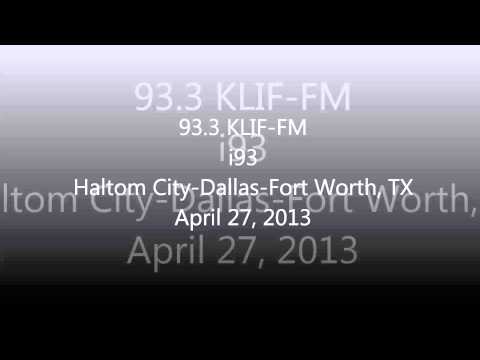 Aircheck - 93.3 KLIF-FM i93 Haltom City-Dallas-Ft. Worth, TX April 27, 2013