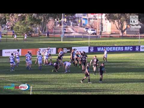 2016 NHRU Round 14 Premier 1 Highlights - Wanderers v Maitland