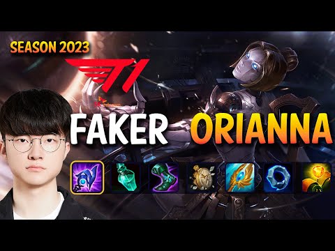 T1 Faker ORIANNA vs CASSIOPEIA Mid - Patch 13.18 KR Ranked