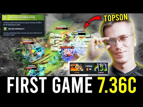 TOPSON back in pubs with CRAZY RUBICK mid! - First Game in 7.36c!
