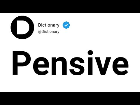 Pensive Meaning In English
