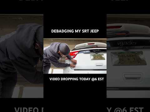 Thumbnail for srt8 debadge 😮💨#srt #srtjeep #srtaddicts #jeepsrt8 #shorts #trackhawk #mopar #jeep #Miike #viral by Jeep