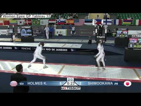 Rio 2015 WE GP T32 15 red Shimookawa A JPN vs Holmes K USA