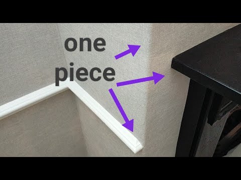 Wallpaper Fixed Fire Surround Bullnose Corner, Dado Rail