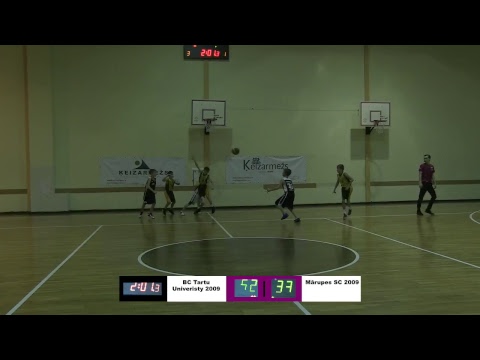 BBBL U10 2018 Mārupes SC 2009 vs BC Tartu Univeristy 2009
