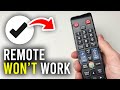 How To Fix Any TV Remote Not Working Full Guide