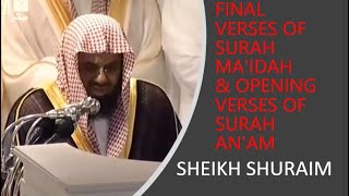 Download lagu FINAL VERSES OF SURAH MA'IDAH AND OPENING VERSES OF SURAH AN'AM | 2012 RECITATION | SHEIKH SHURAIM mp3 Download lagu FINAL VERSES OF SURAH MA'IDAH AND OPENING VERSES OF SURAH AN'AM | 2012 RECITATION | SHEIKH SHURAIM mp3