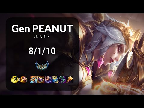 Gen Peanut Diana vs Ivern JUNGLE - KR CHALLENGER Patch 13.13