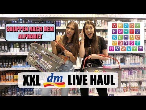 XXL DM LIVE HAUL 🛍 - Shoppen nach dem Alphabet 🔠 mit Nathalie BW