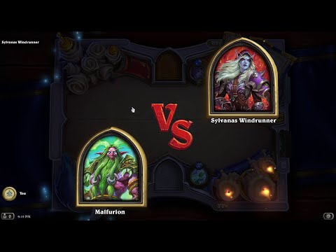 Book of Heroes Malfurion vs Sylvanas Windrunner | Hearthstone Book of Heroes