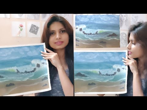 Use These Techniques to Paint  Sea Waves/ Easy Seascape Painting in oil