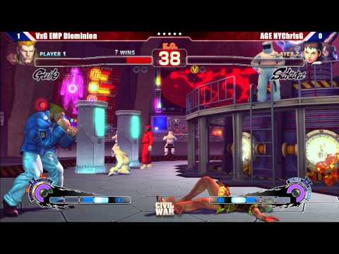 SSF4 AE2012: Grand Finals VxG EMP Dieminion vs AGE NYChrisG - Civil War 5 Tournament