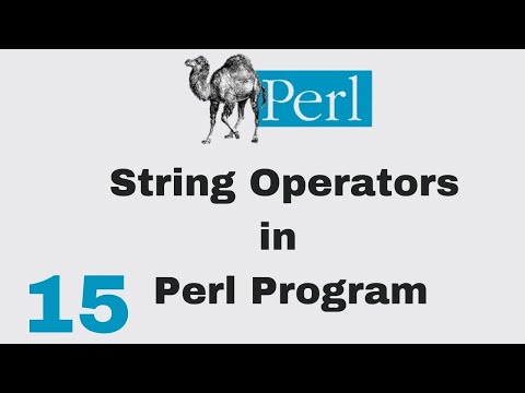 Perl Script Basic Tutorial 15 String Operator
