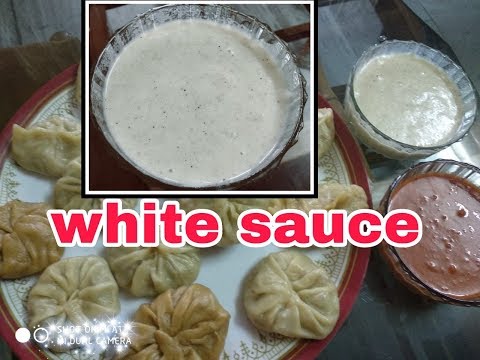 white sauce recipe-momos white chutney- मोमो का व्हाइट सॉस in hindi and english