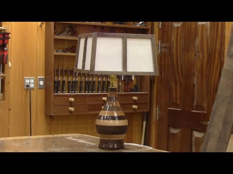 L'gosseux d'bois Ep 210 - Une lampe en noyer et chêne avec un abat-jour en lithophanie partie 2