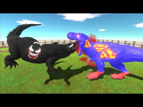 VENOM PURUSSAURUS SHORT DEATH RUN - Animal Revolt Battle Simulator