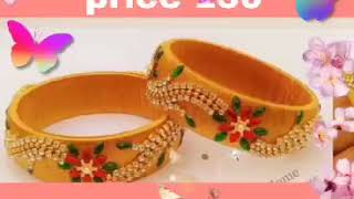 Amazing silk thread bangles set online sale with lowest price