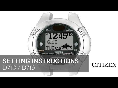 Citizen Watch Setting Instruction — D710, D716