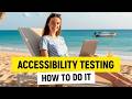 Accessibility Testing Tutorial QA Engineer