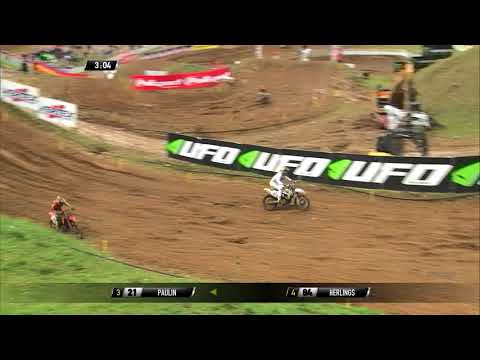 Herlings & Paulin fighting in qualifying race - MXGP of Pays de Montbéliard