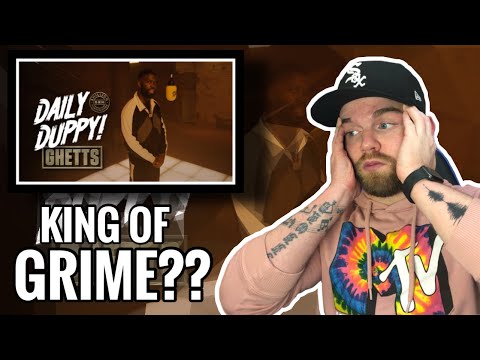 [American Ghostwriter] Reacts to: Ghetts- Daily Duppy | GRM Daily #5millisubs | INSANE. SHEESH!