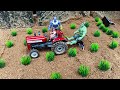DIY Mini Tractor Can Unique Plough Machine Real In Mud Smart Farming Project NaeemCreator1