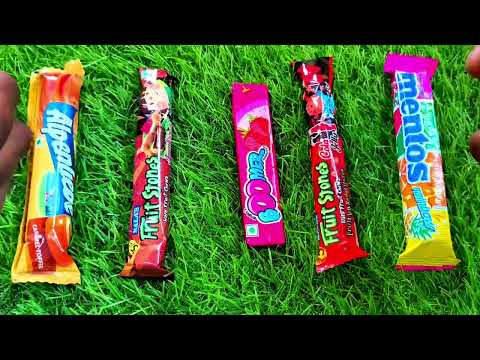Satisfying video Asmr lollipops candy and chocolate gummy candy unboxing video Asmr