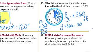 Lesson 15-3 Measuring with Unit Angles EnVision Math 4th Grade
