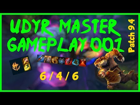 CONQUEROR - 001 Udyr Master Gameplay Patch 9.4 No Commentary