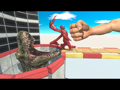 Epic Punch & T-Rex Head HOLE - Animal Revolt Battle Simulator