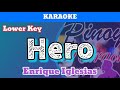 Hero by Enrique Iglesias (Karaoke : Lower Key)